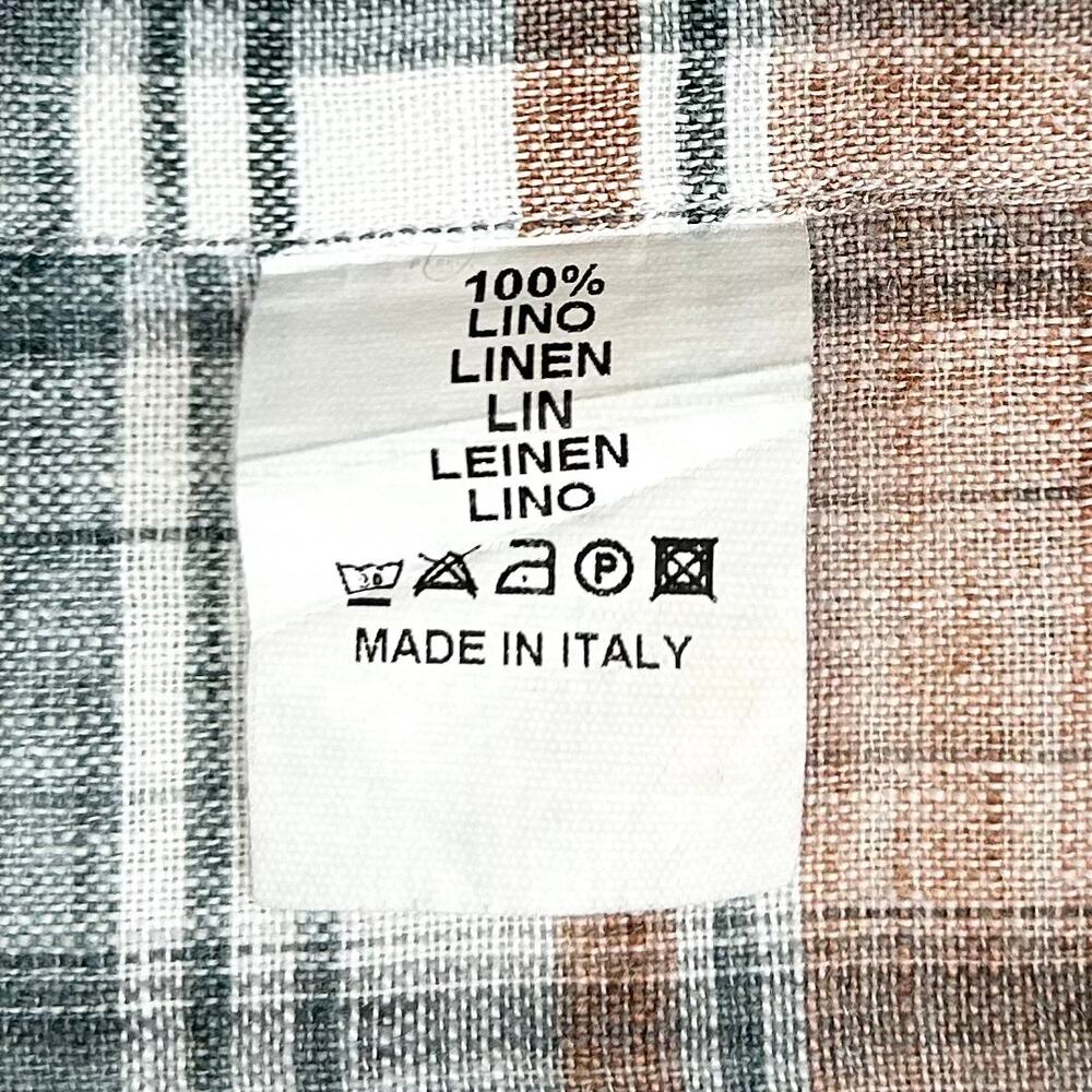 Mason's Italian 100% Linen Woven Button-Up Shirt - Picture 8 of 8